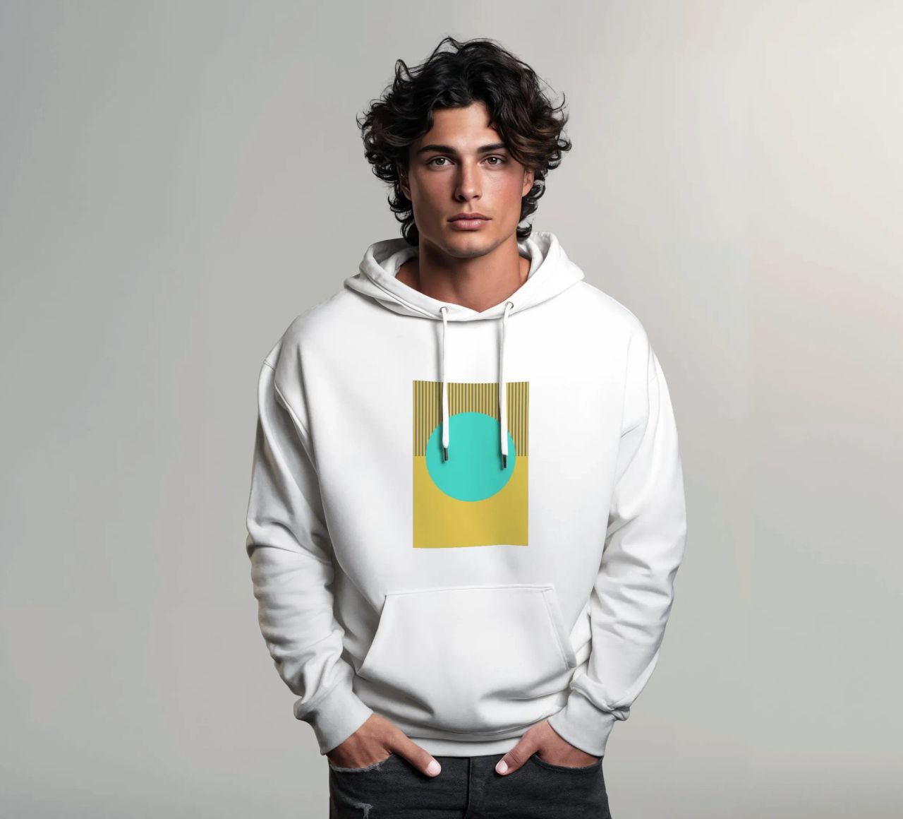 Spot II felpa con cappuccio da Rose Beck Art
