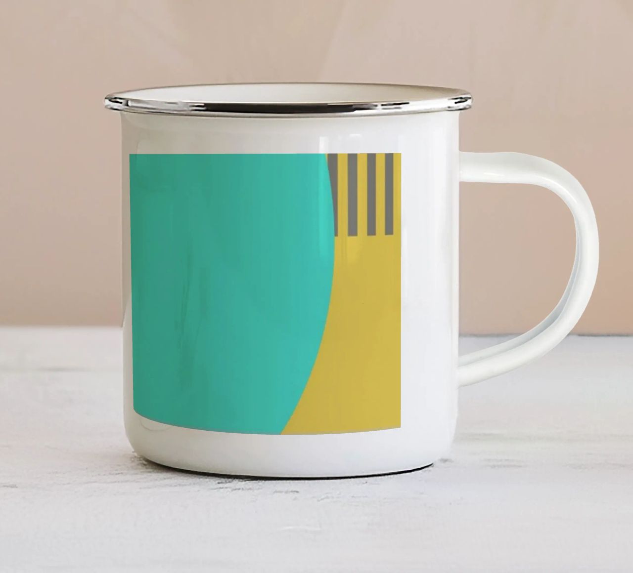 Spot II tazza in smalto da Rose Beck Art