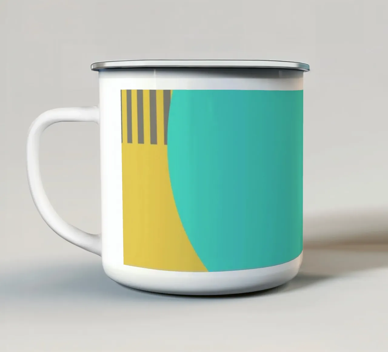 Punkt II Emaille Tasse von Rose Beck Art