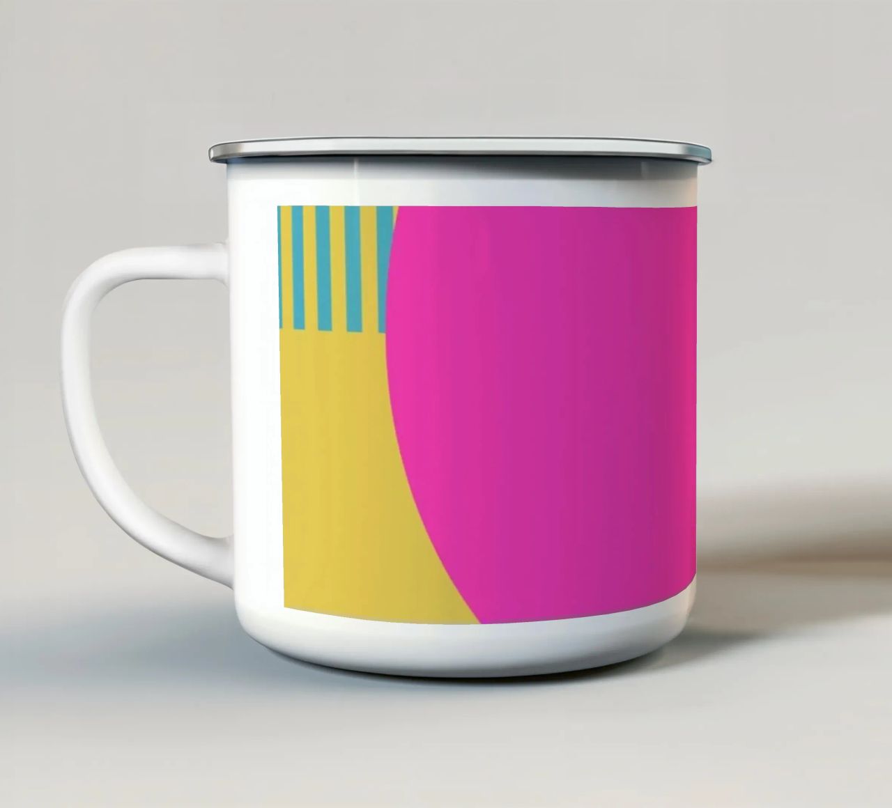 Spot III tazza in smalto da Rose Beck Art