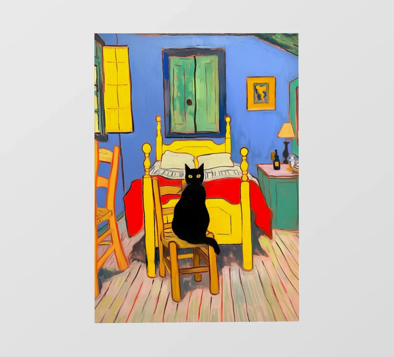 Gatto nero telo in pvc da Fleur de Lys