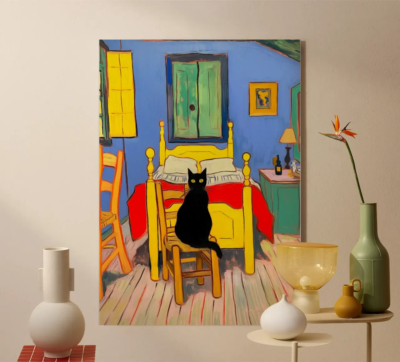 Gatto nero plexiglass da Fleur de Lys