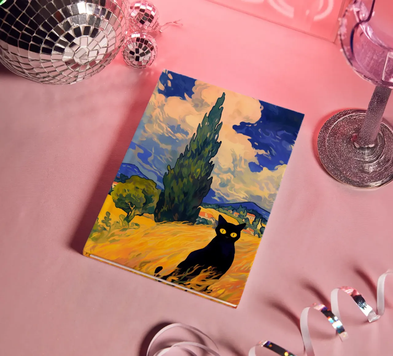 Black Cat notebook by Fleur de Lys