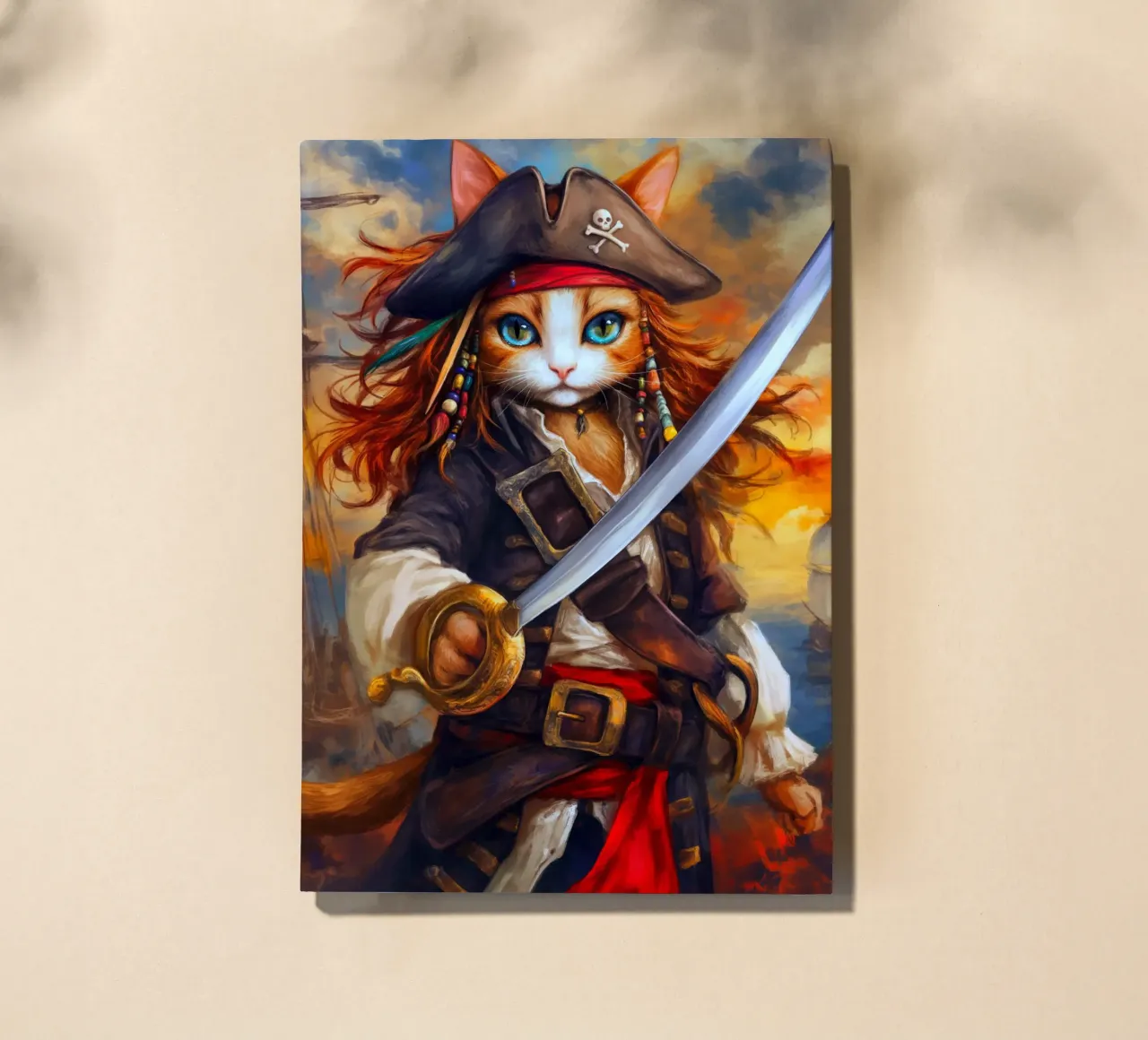 Pirate Cat notebook by Fleur de Lys