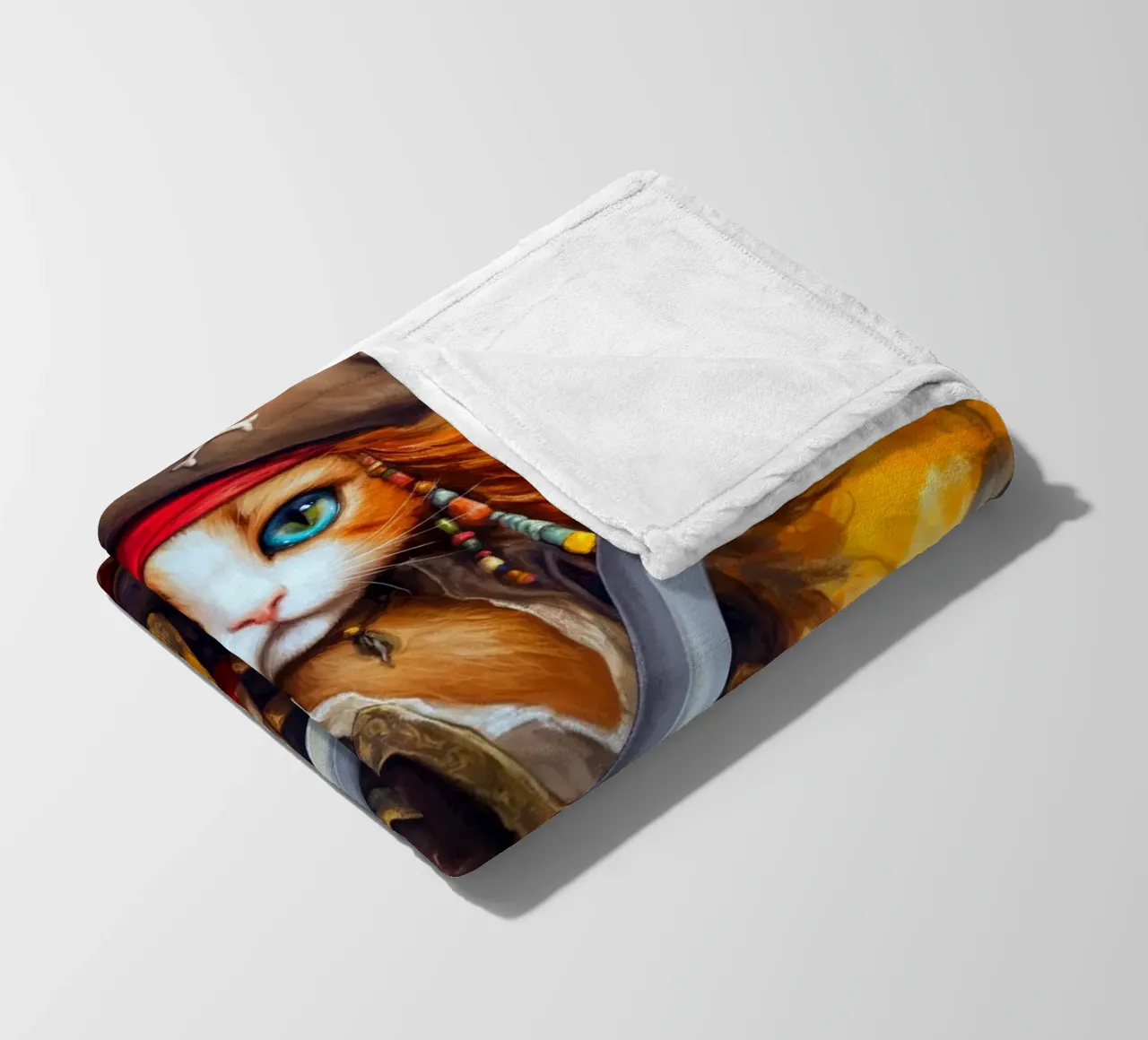 Gatto pirata coperta in pile da Fleur de Lys