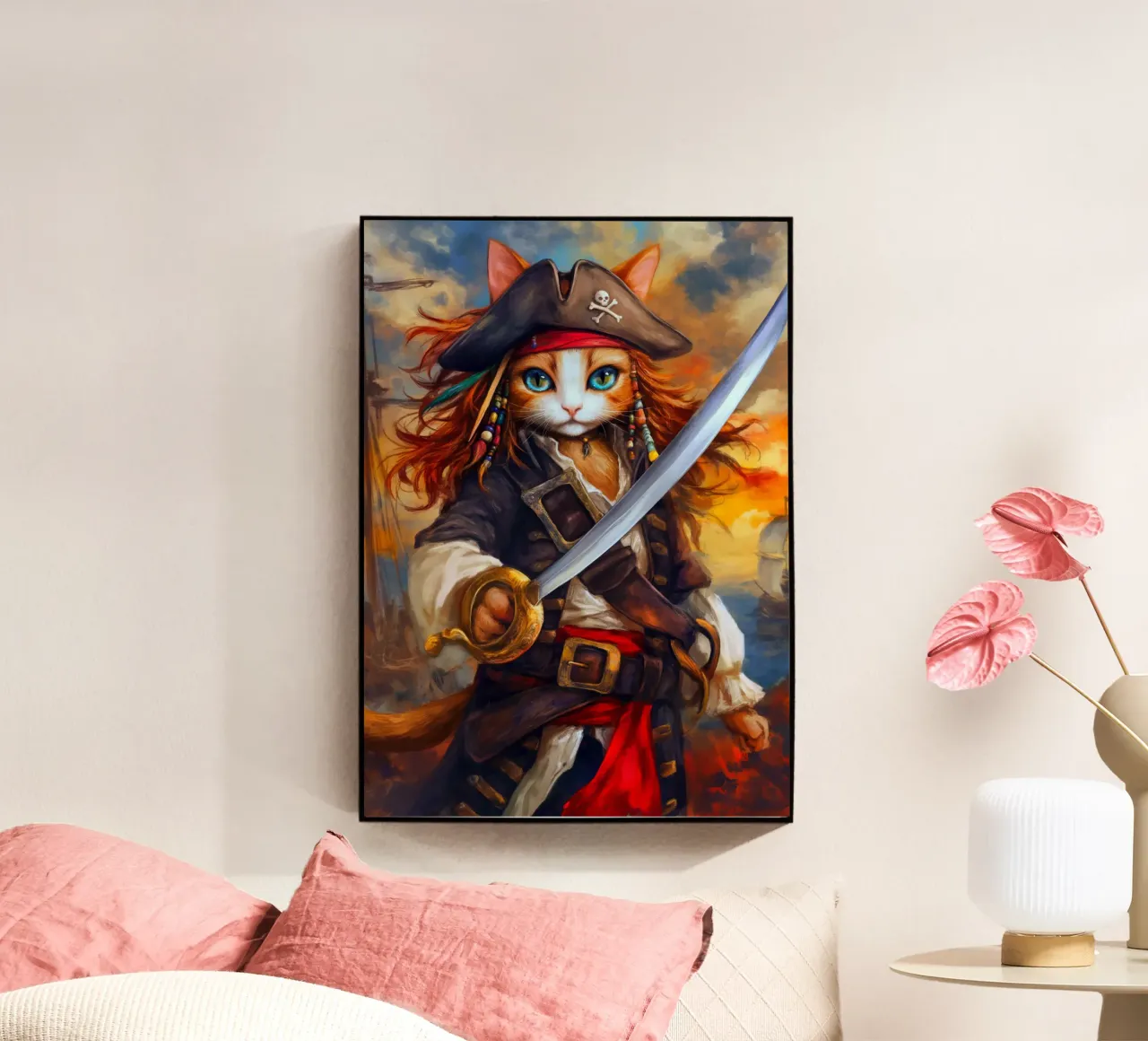 Gatto pirata plexiglass da Fleur de Lys