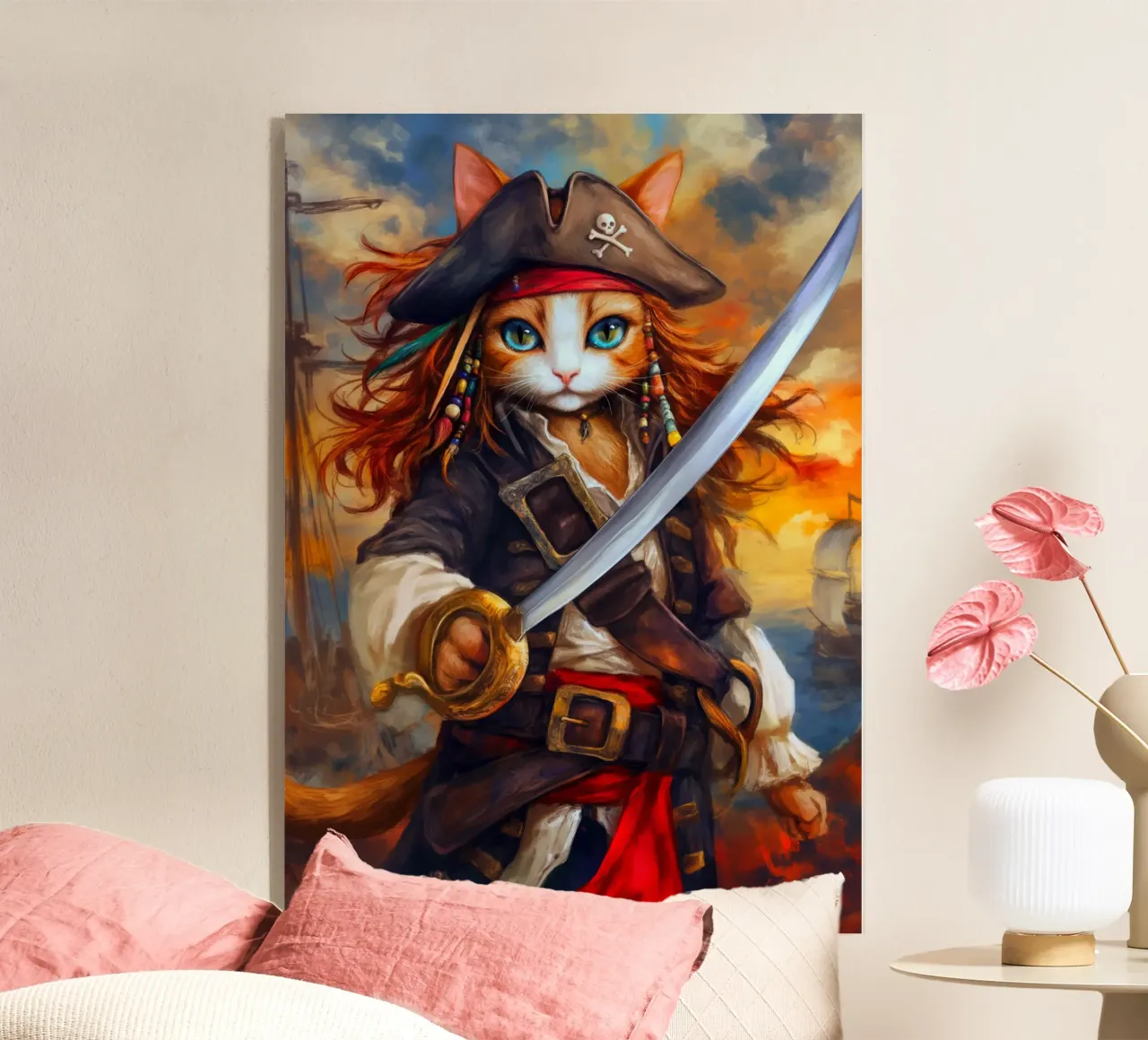 Gatto pirata plexiglass da Fleur de Lys