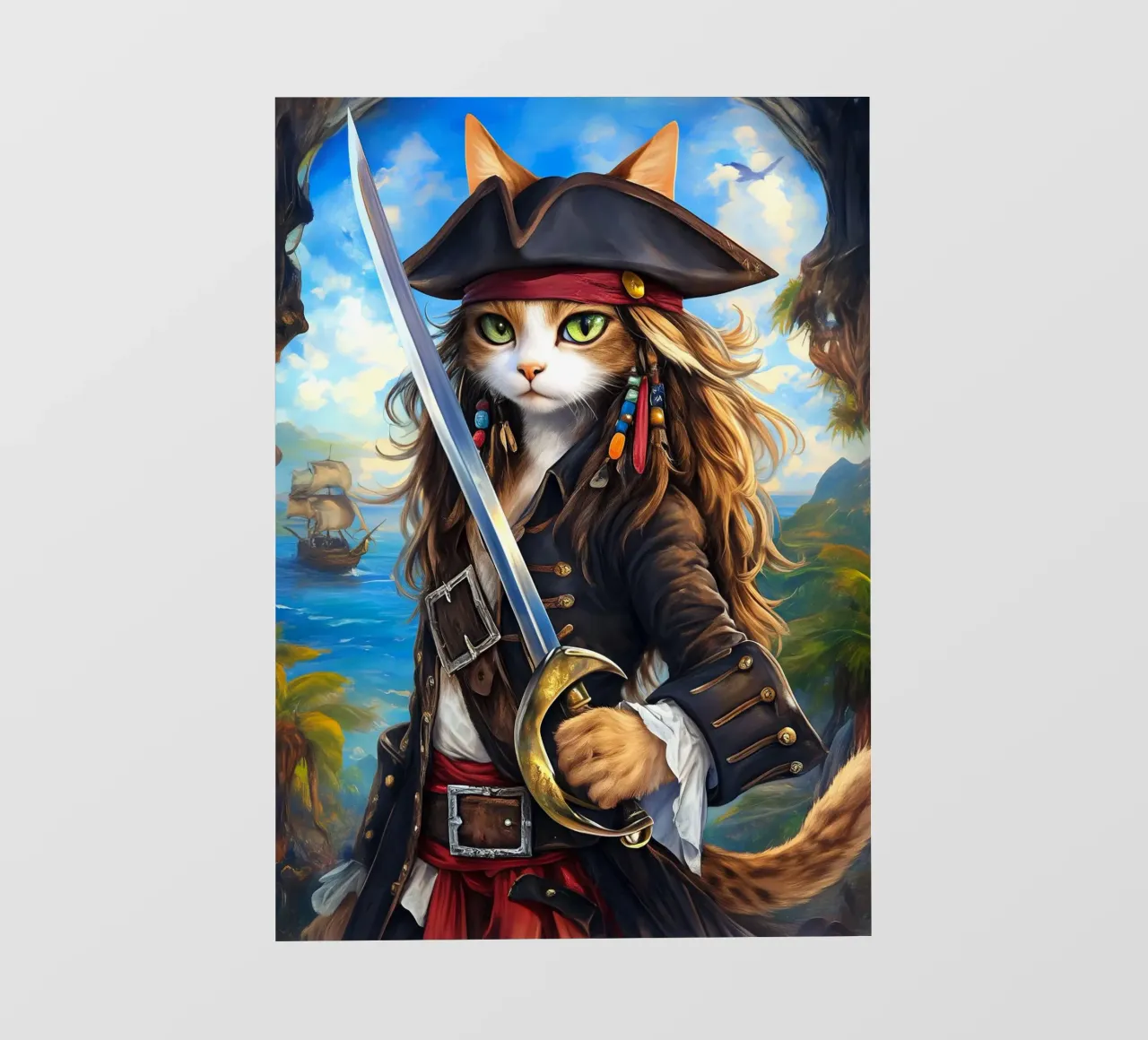 Gatto pirata pellicola backlit da Fleur de Lys