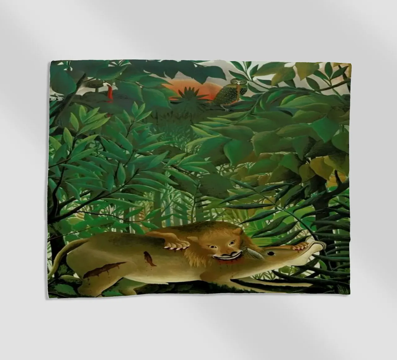 Rousseau - The Hungry Lion telo mare da ARTOTHEK