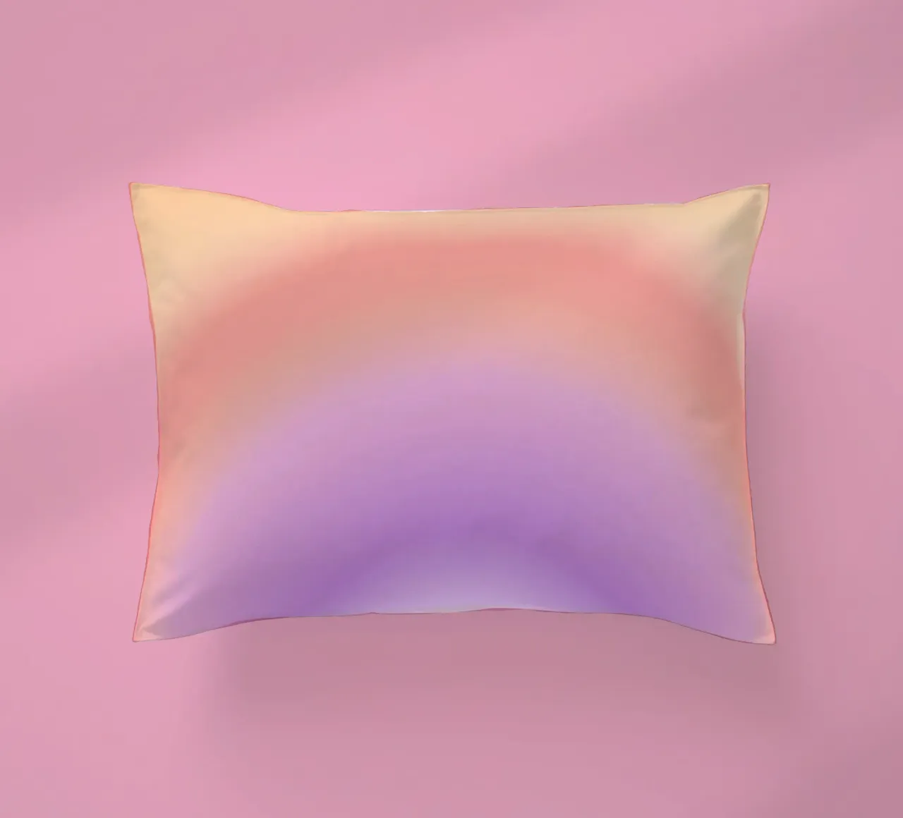 Aura Print, Gradient Print, Pink Vibrant Poster decorative cushion by Dreamscape