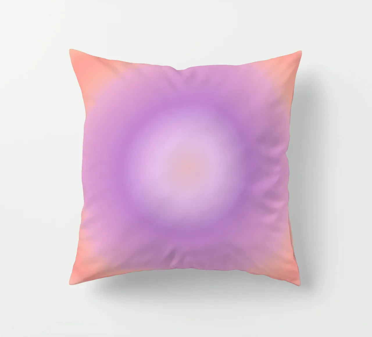 Aura Print, Gradient Print, Pink Vibrant Poster decorative cushion by Dreamscape