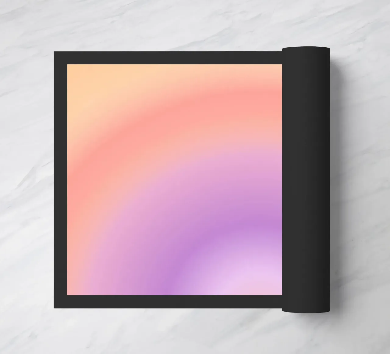 Aura Print, Gradient Print, Pink Vibrant Poster doormat by Dreamscape