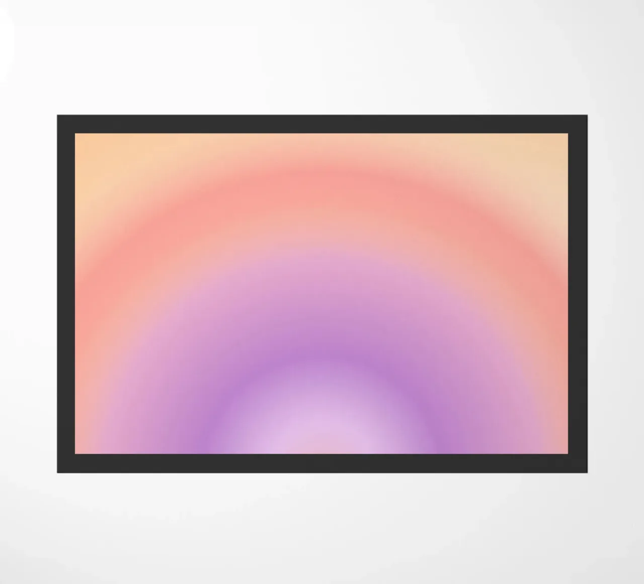 Aura Print, Gradient Print, Pink Vibrant Poster doormat by Dreamscape
