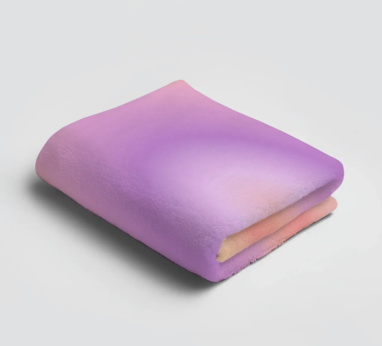 Aura Print, Gradiënt Print, Roze Levendige Poster badhanddoek van Dreamscape