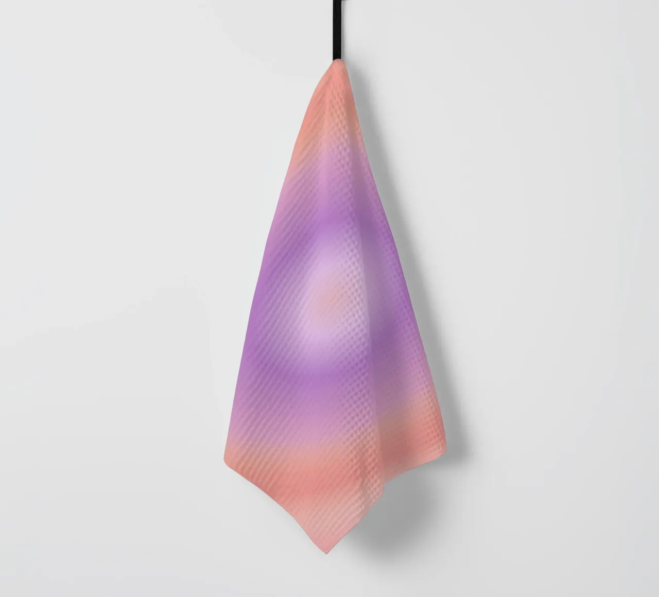 Aura Print, Gradient Print, Pink Vibrant Poster tea towel by Dreamscape
