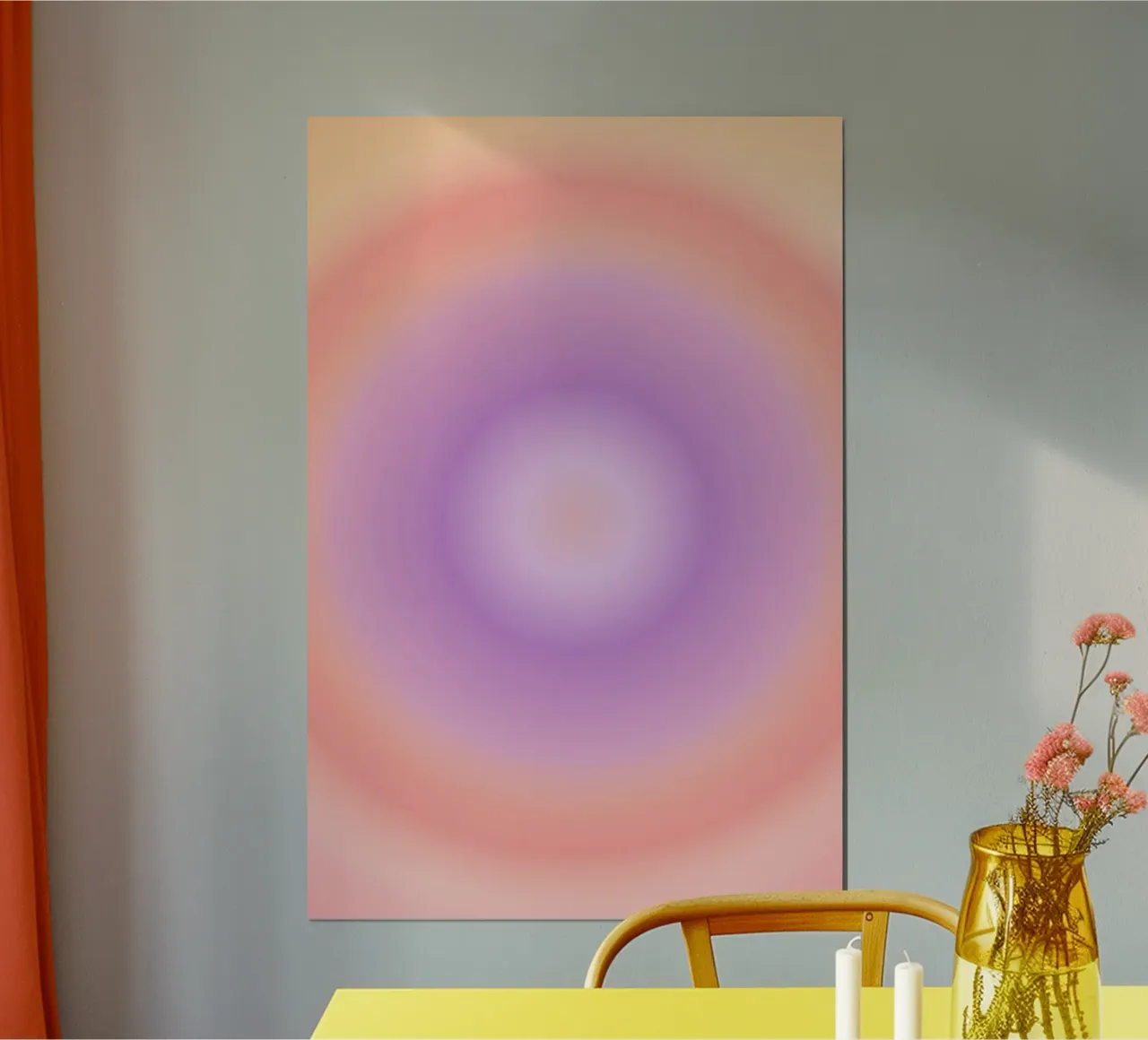 Aura Print, Gradient Print, Pink Vibrant Poster hahnemühle by Dreamscape