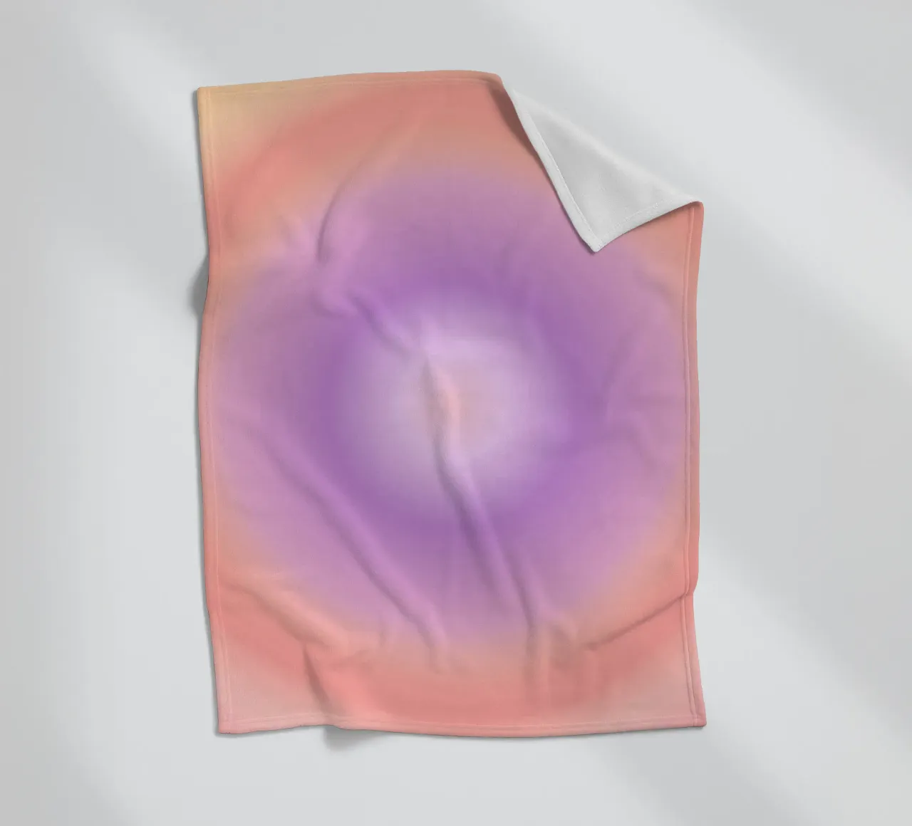 Aura Print, Gradiënt Print, Roze Levendige Poster fleecedeken van Dreamscape