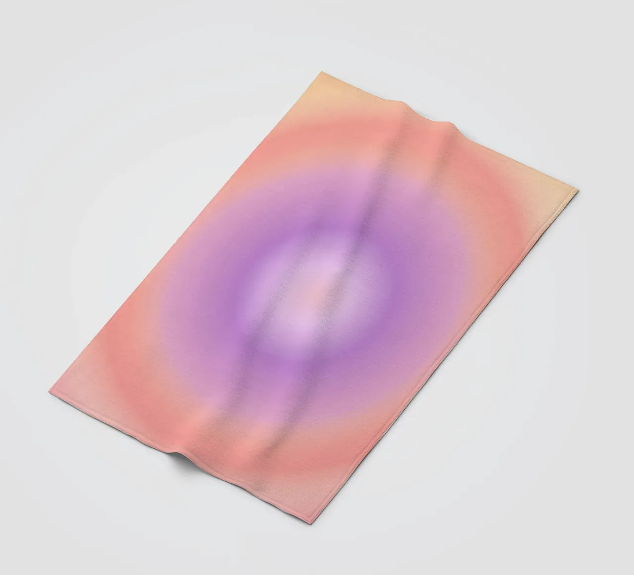 Aura Print, Gradiënt Print, Roze Levendige Poster fleecedeken van Dreamscape