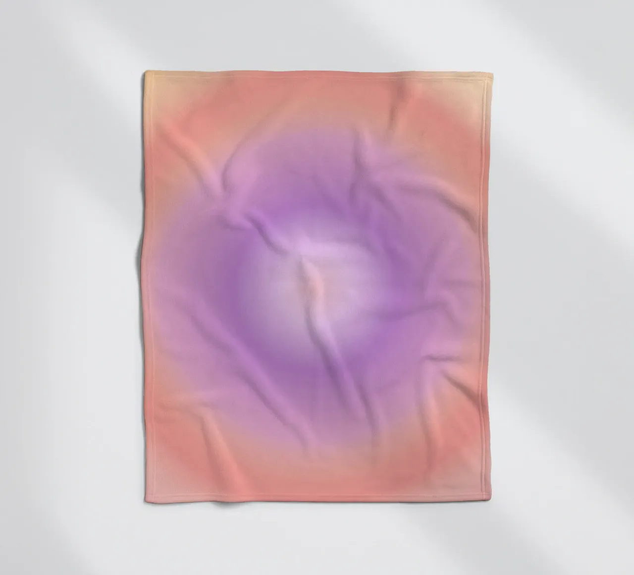 Aura Print, Gradiënt Print, Roze Levendige Poster fleecedeken van Dreamscape