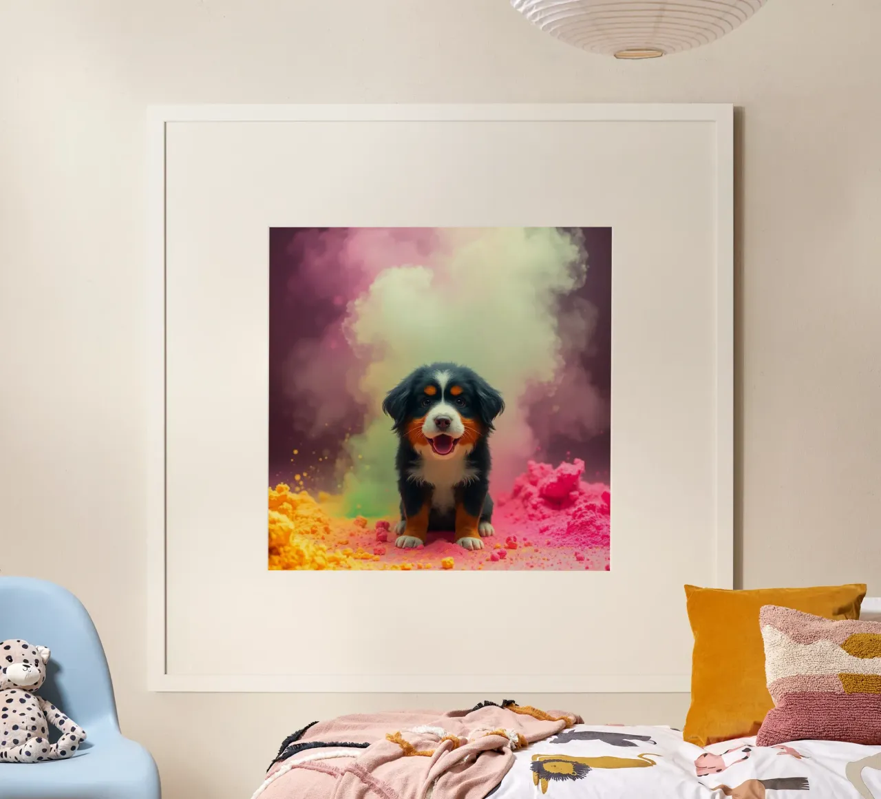 Le bouvier bernois coloré poster de Yumis.Beargang.and.Me