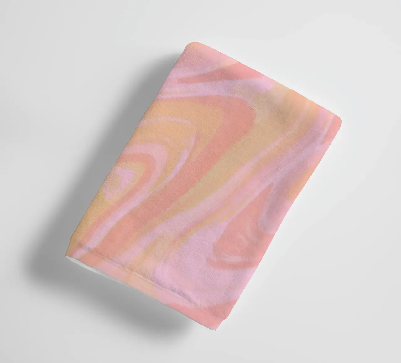 Pink Marble Print, Aura Art, Pastel Wall Art towel by Dreamscape