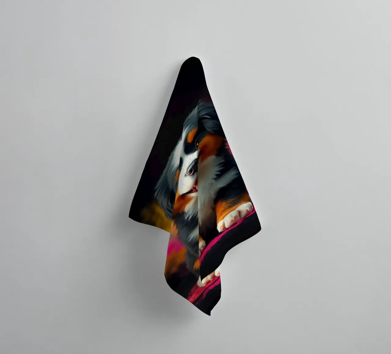Le bouvier bernois coloré #3 serviette de bain de Yumis.Beargang.and.Me
