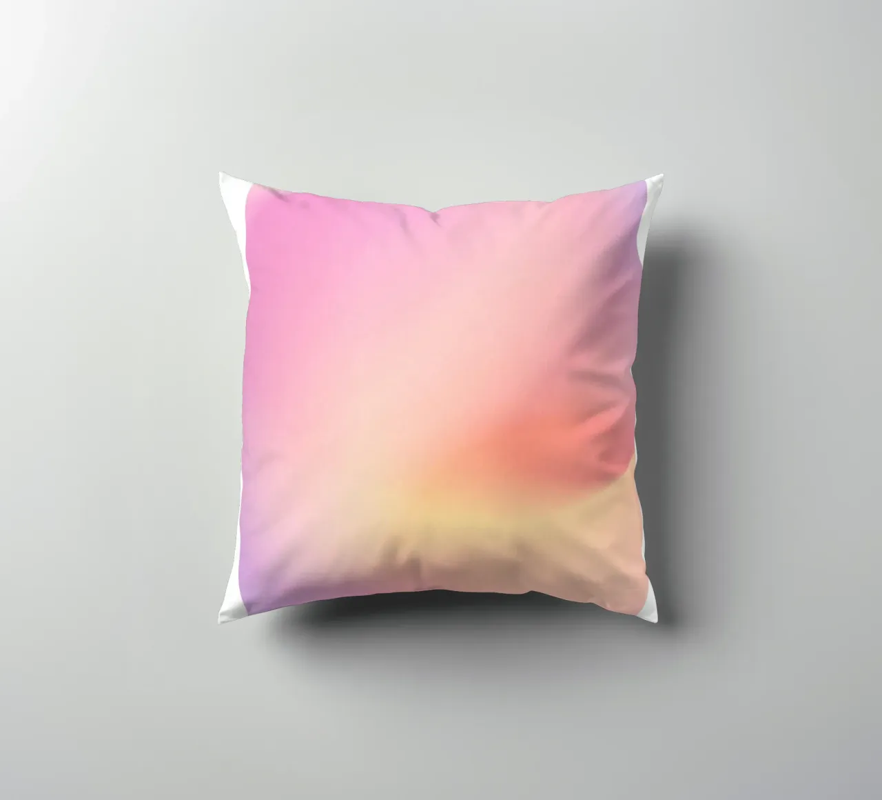 Angelo numero 777, stampa aura gradiente, poster rosa arancio cuscino da Dreamscape