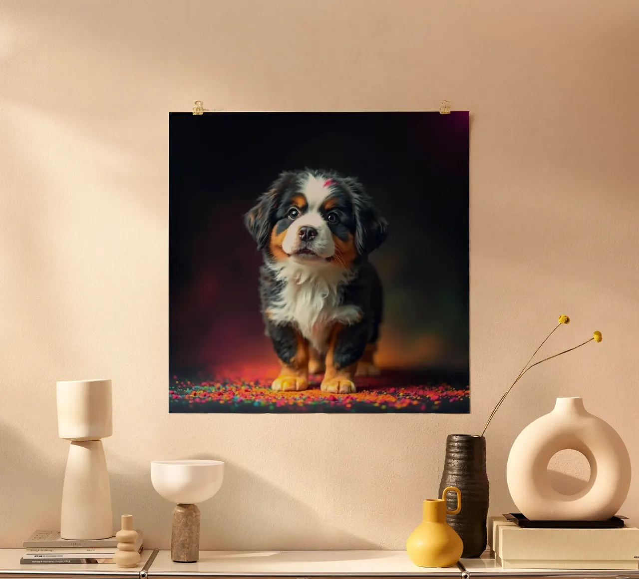 The colorful Bernese Mountain Dog #6 hahnemühle by Yumis.Beargang.and.Me