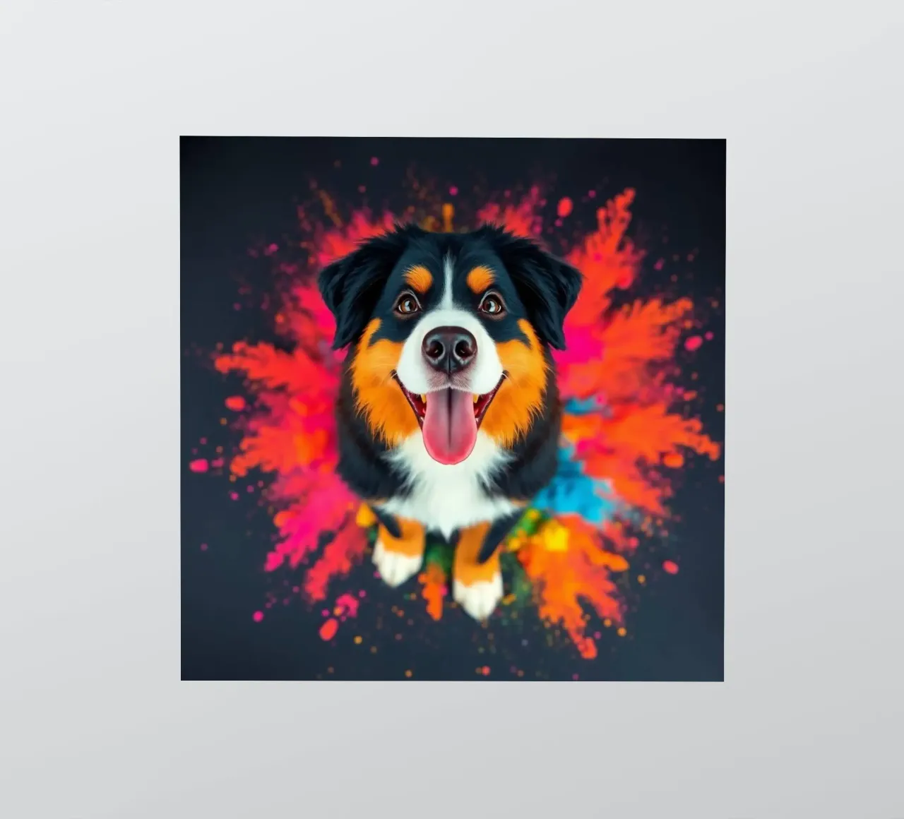 The colorful Bernese Mountain Dog #7 sticker by Yumis.Beargang.and.Me