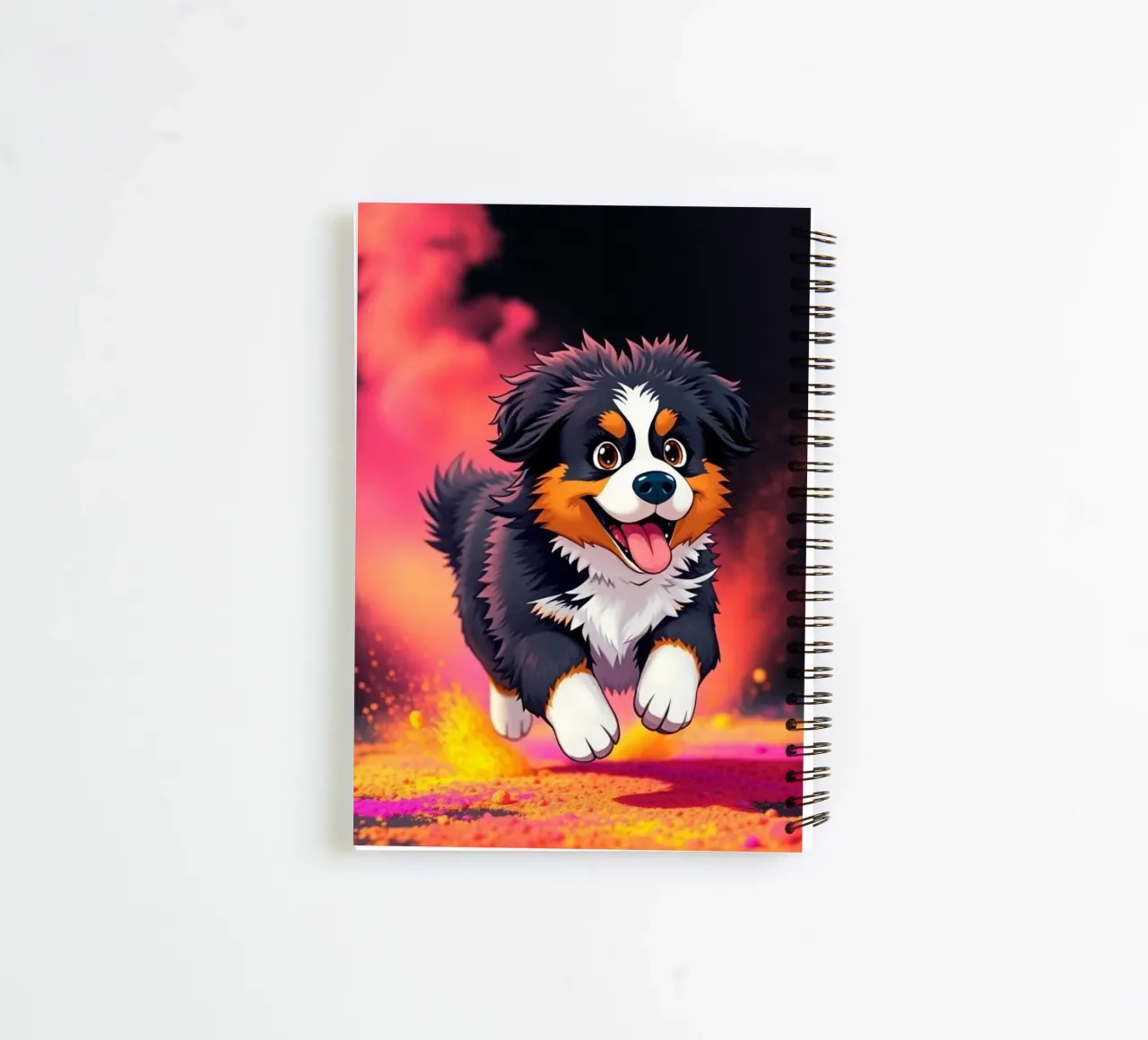 Le bouvier bernois coloré #8 carnet à spirale de Yumis.Beargang.and.Me