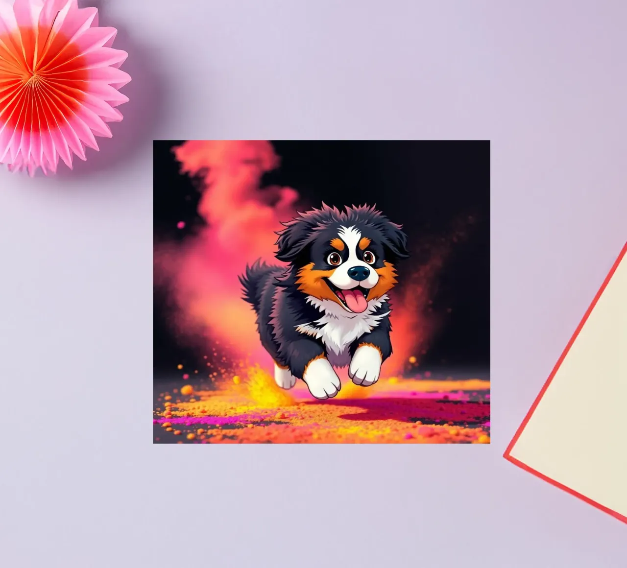 The colorful Bernese Mountain Dog #8 sticker by Yumis.Beargang.and.Me