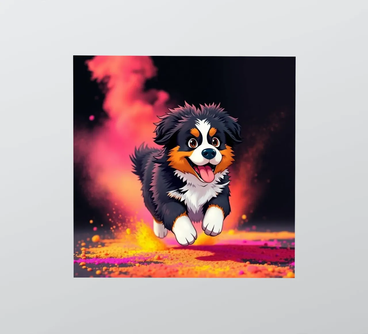The colorful Bernese Mountain Dog #8 sticker by Yumis.Beargang.and.Me