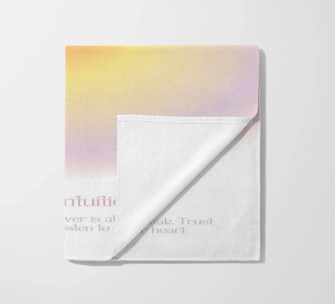 Angel Number Print, Aura Poster, Gradient Wall Art beach towel by Dreamscape