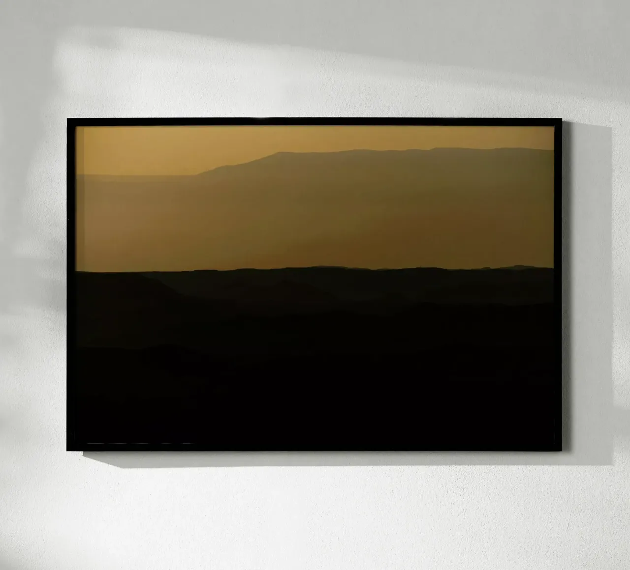 Sunrise Over Ramon Crater #2 poster con telaio in legno da Tal Paz-Fridman