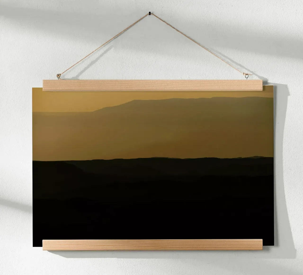 Sunrise Over Ramon Crater #2 poster con telaio in legno da Tal Paz-Fridman