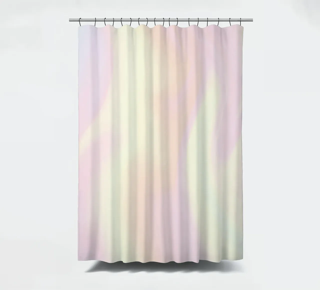Pink Aura Print, Gradient Wall Art, Pink Pastel Poster rideau de douche de Dreamscape