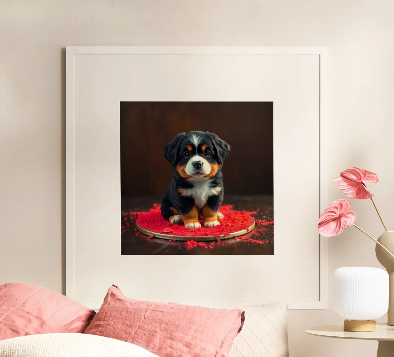 The colorful Bernese Mountain Dog #10 hahnemühle by Yumis.Beargang.and.Me