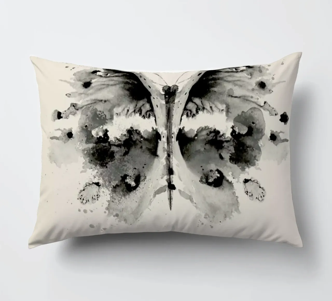 Ink Butterfly Black & White cuscino da Flora & Fauna