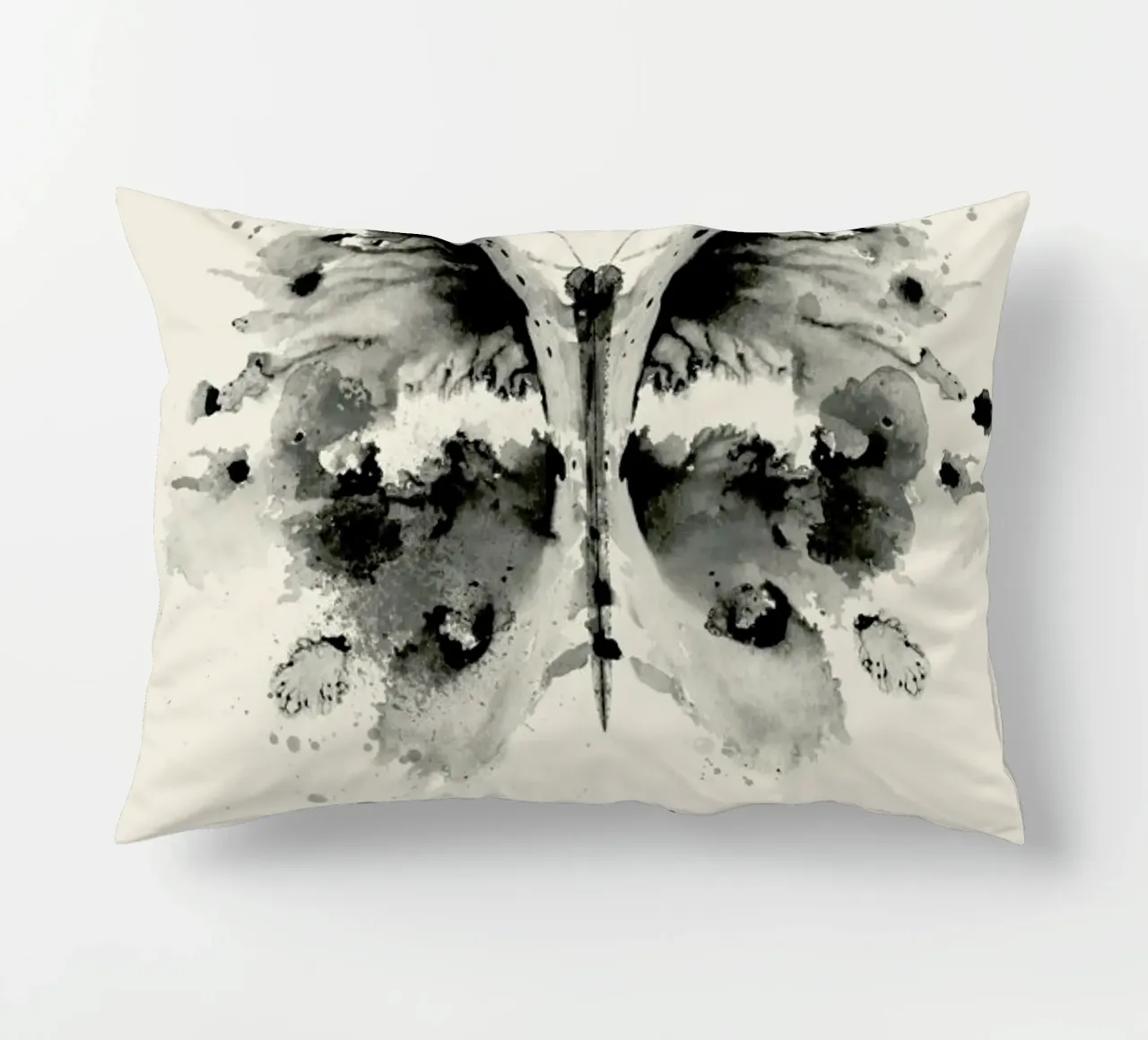 Ink Butterfly Black & White cuscino da Flora & Fauna