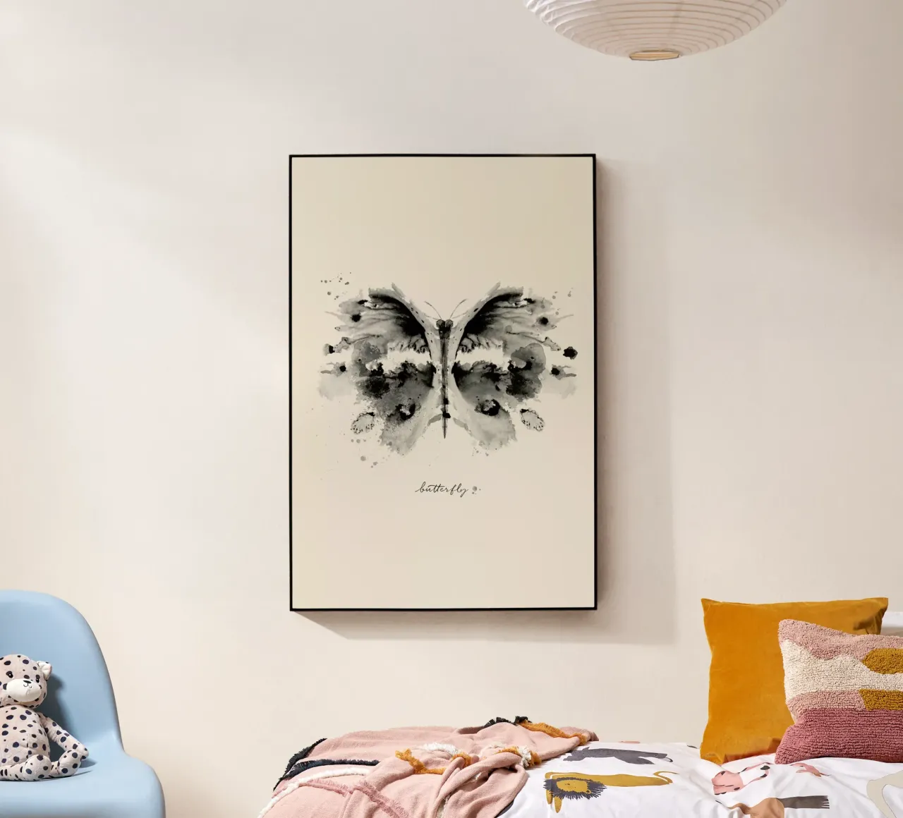 Ink Butterfly Black & White plexiglass da Flora & Fauna