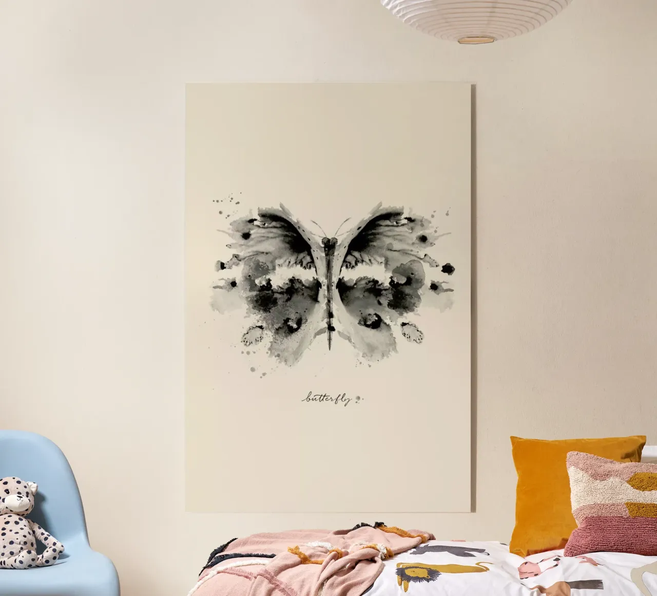 Ink Butterfly Black & White plexiglass da Flora & Fauna