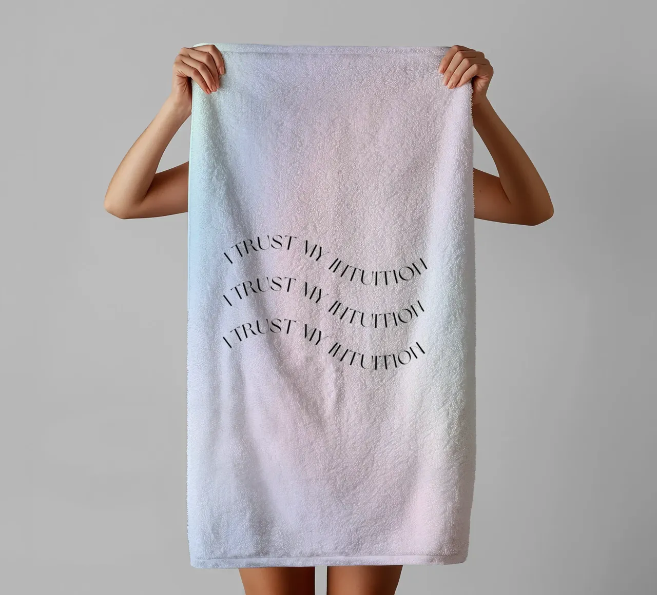 Intuition Poster, Aura Print, Manifest Print, Aura Wall Art towel by Dreamscape