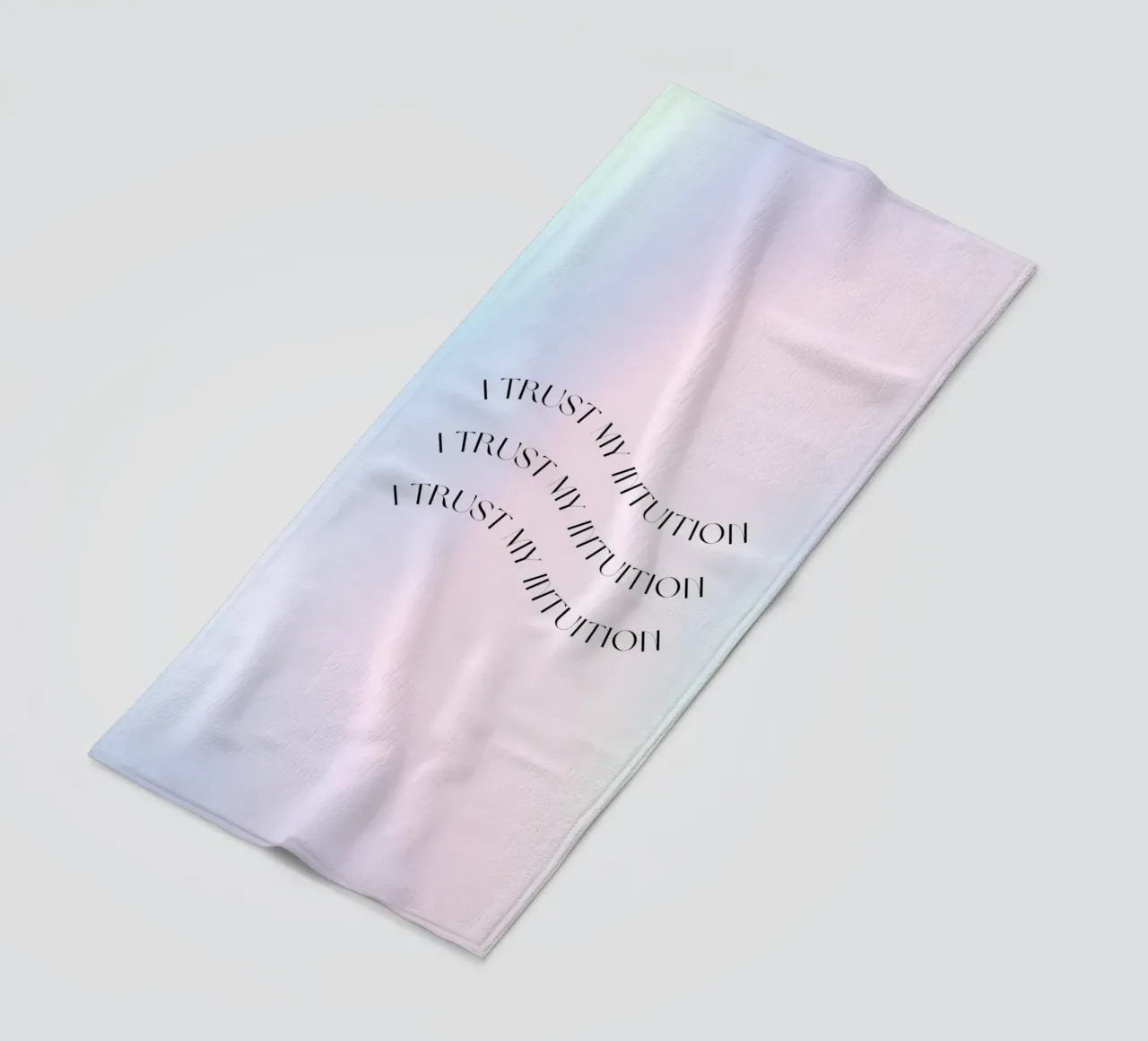 Intuition Poster, Aura Print, Manifest Print, Aura Wall Art beach towel by Dreamscape