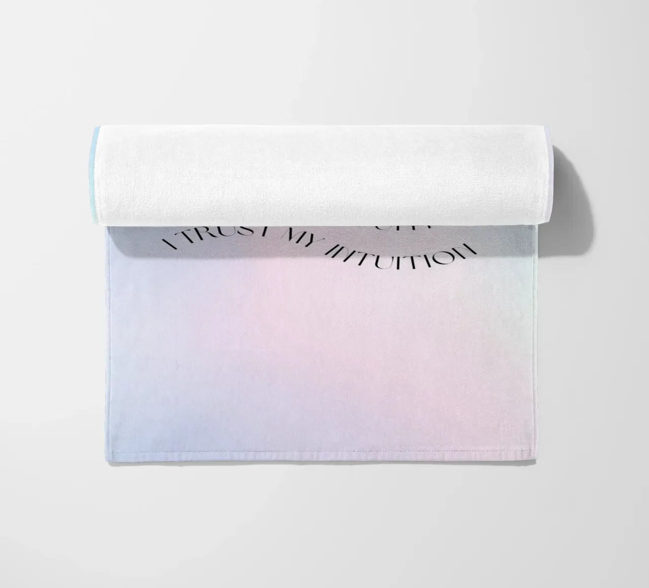 Intuition Poster, Aura Print, Manifest Print, Aura Wall Art beach towel by Dreamscape