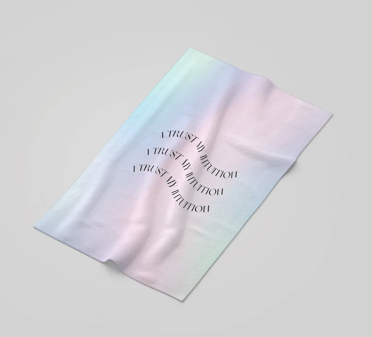 Intuition Poster, Aura Print, Manifest Print, Aura Wall Art beach towel by Dreamscape