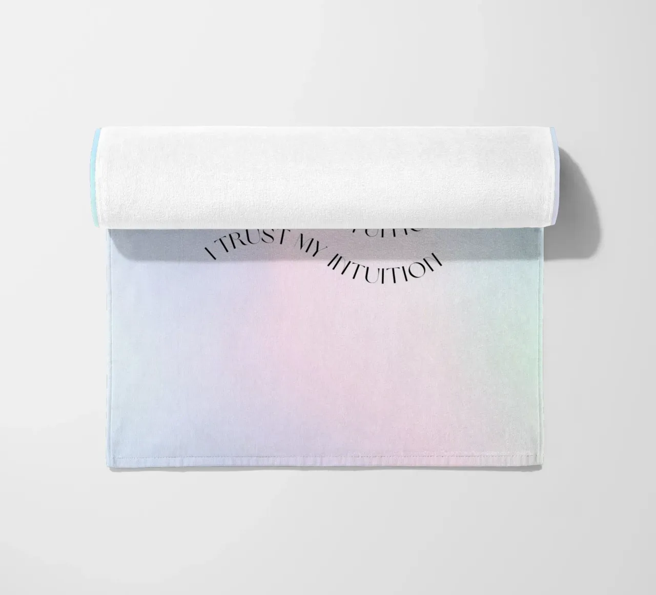 Intuition Poster, Aura Print, Manifest Print, Aura Wall Art beach towel by Dreamscape