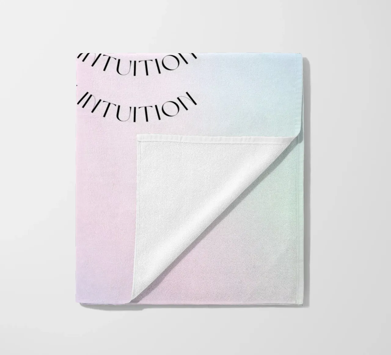 Intuition Poster, Aura Print, Manifest Print, Aura Wall Art beach towel by Dreamscape
