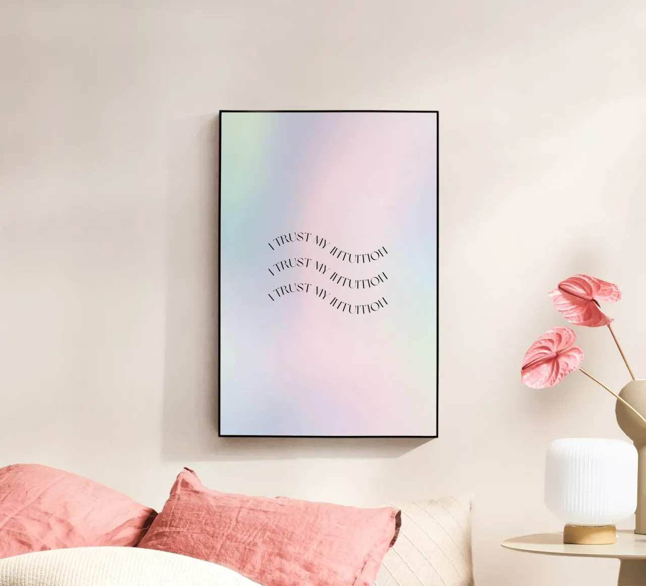 Póster Intuición, Aura Print, Manifest Print, Aura Wall Art metacrilato de Dreamscape