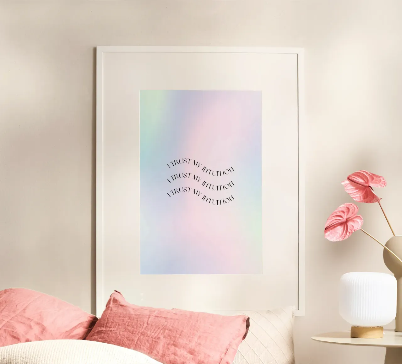 Póster Intuición, Aura Print, Manifest Print, Aura Wall Art hahnemühle de Dreamscape