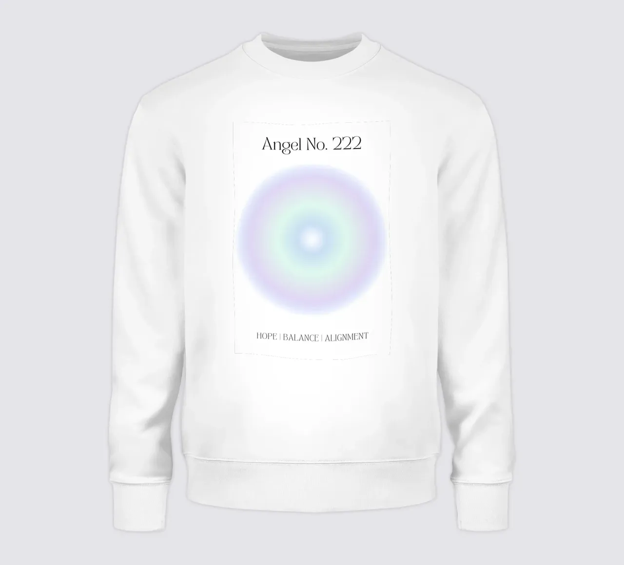 Angelo numero 222, Equilibrio, Stampa aura, Gradiente, Aura blu felpa da Dreamscape
